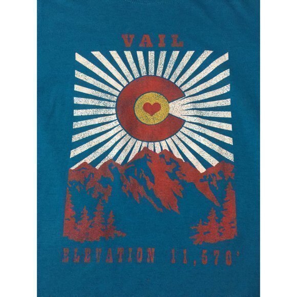 Vail‎ Elevation 11,570 Graphic Tee Gildan - Picture 2 of 3